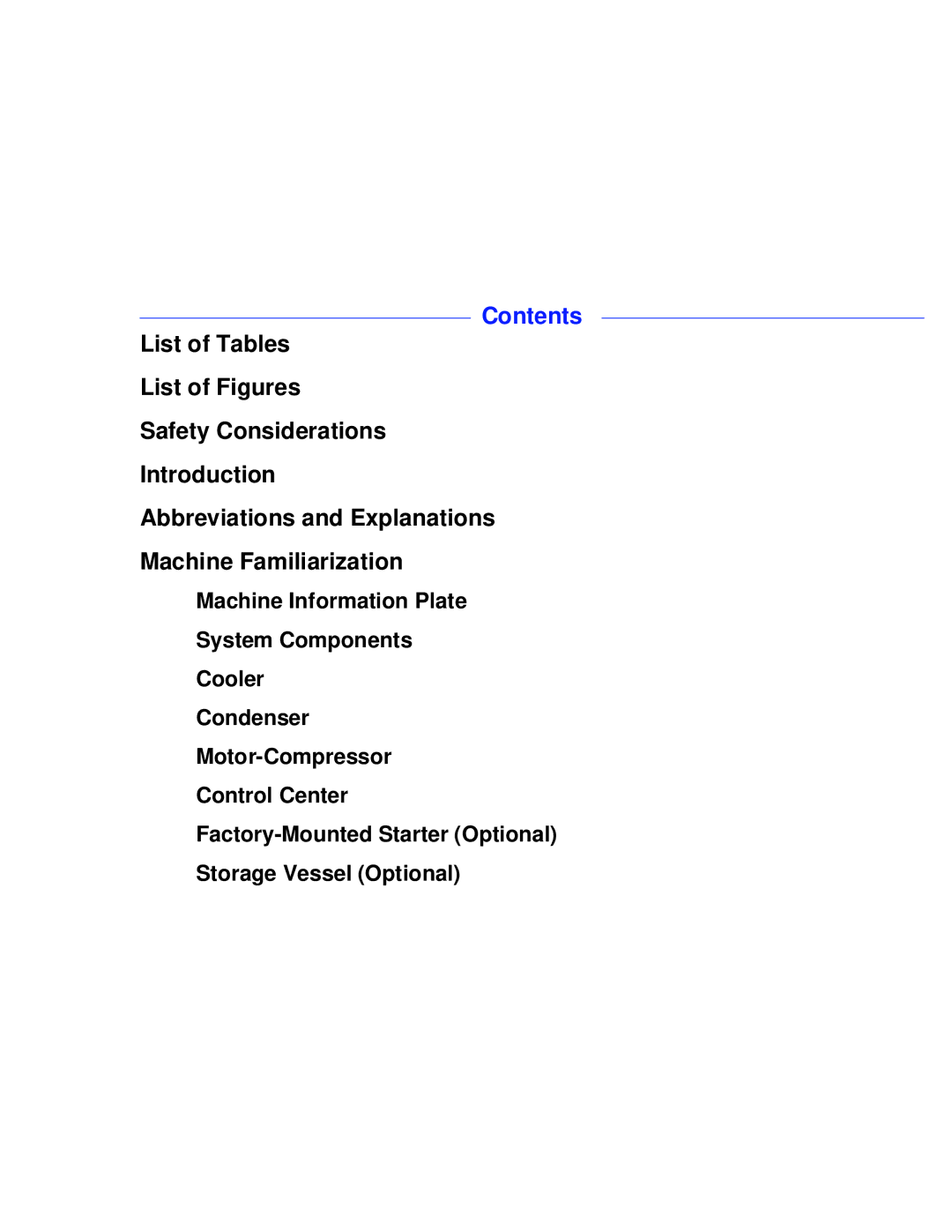 Carrier PC211 specifications Contents 