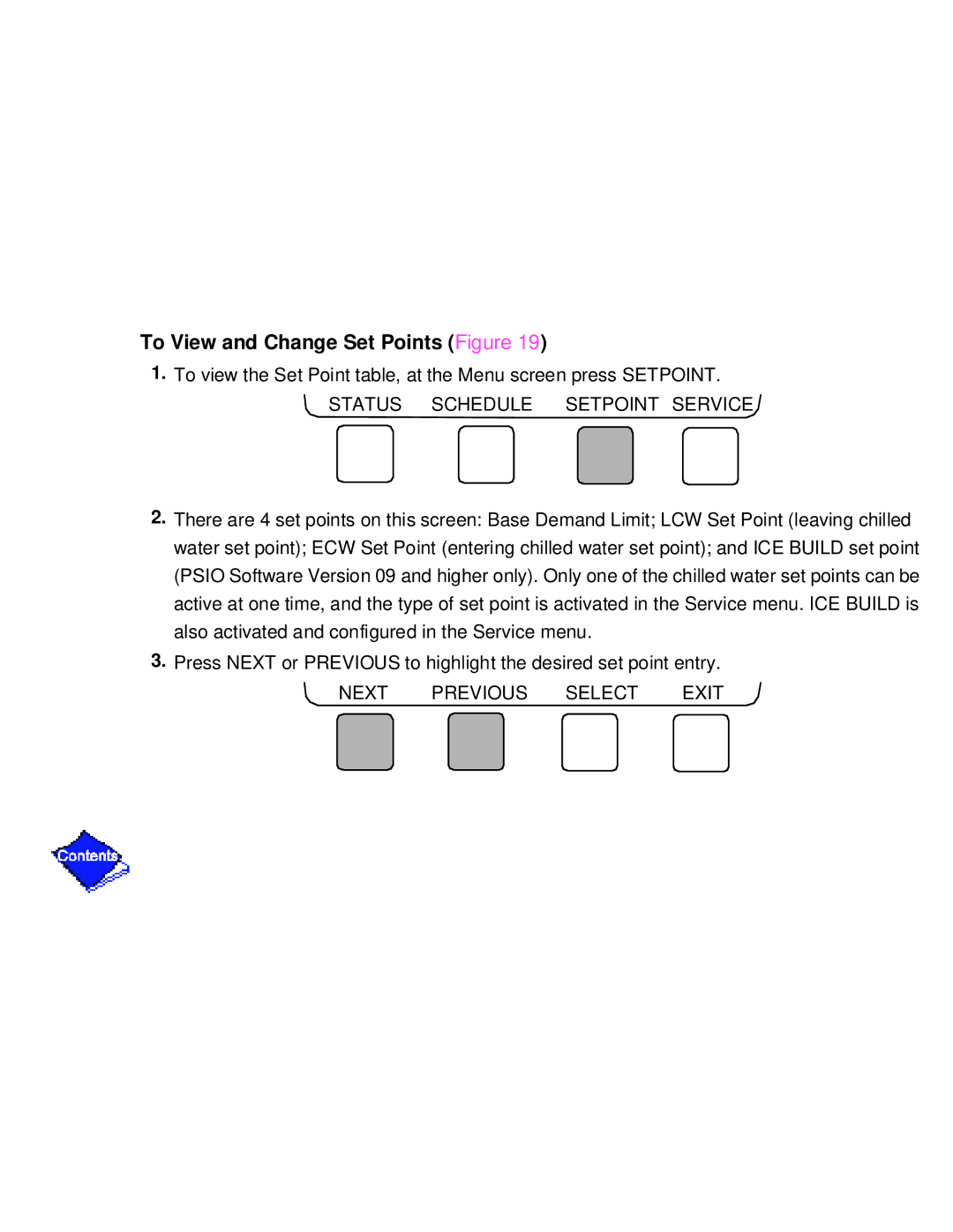 Carrier PC211 specifications To View and Change Set Points Figure 