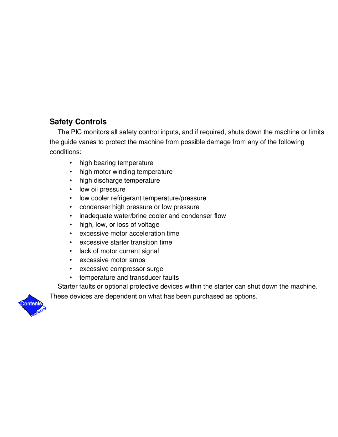 Carrier PC211 specifications Safety Controls 