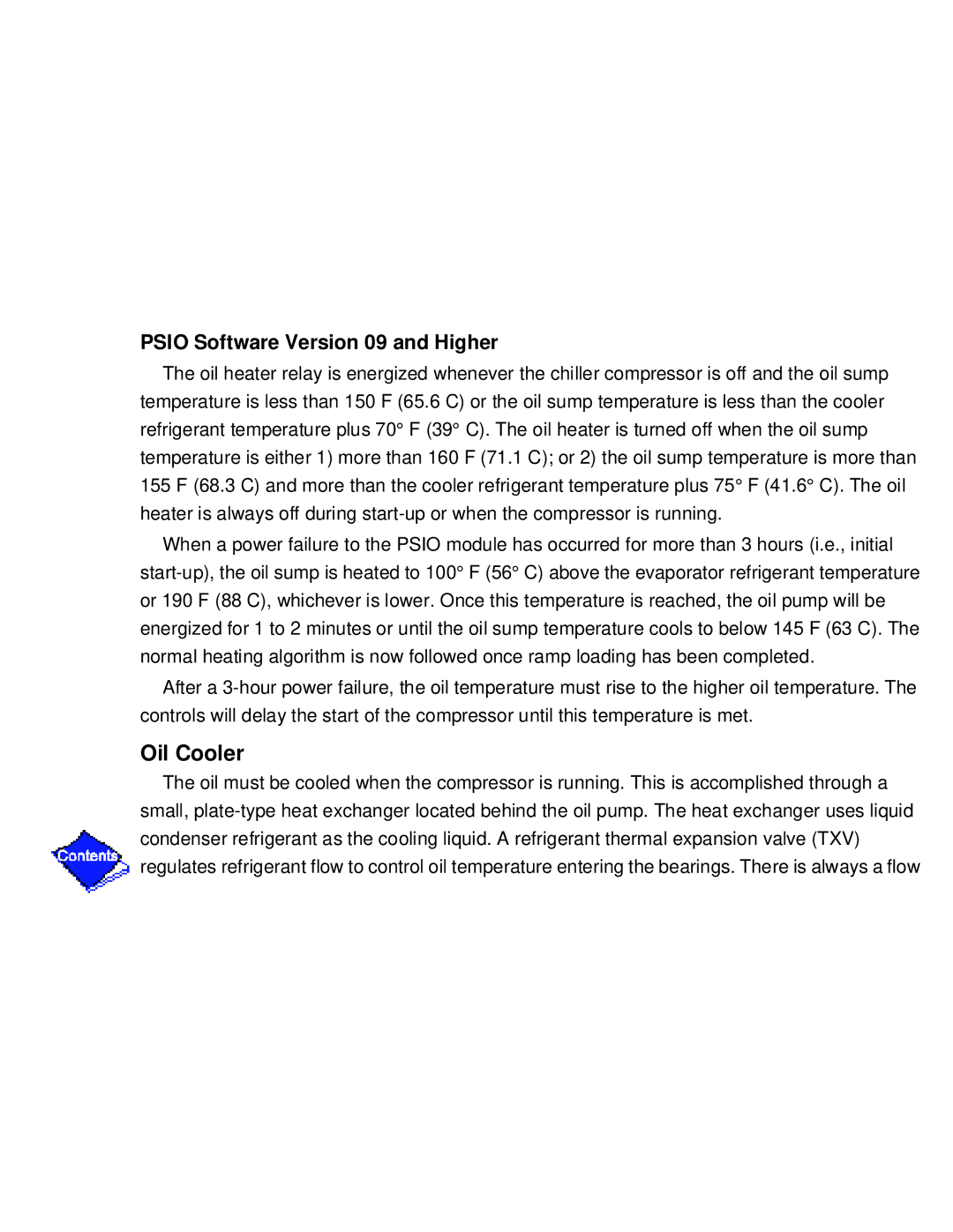 Carrier PC211 specifications Oil Cooler, Psio Software Version 09 and Higher 