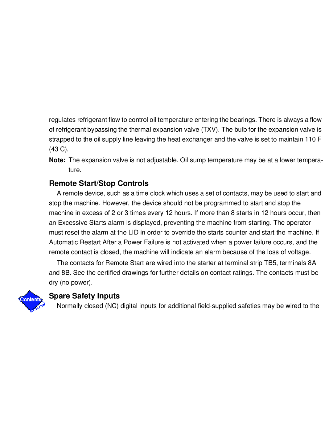 Carrier PC211 specifications Remote Start/Stop Controls 