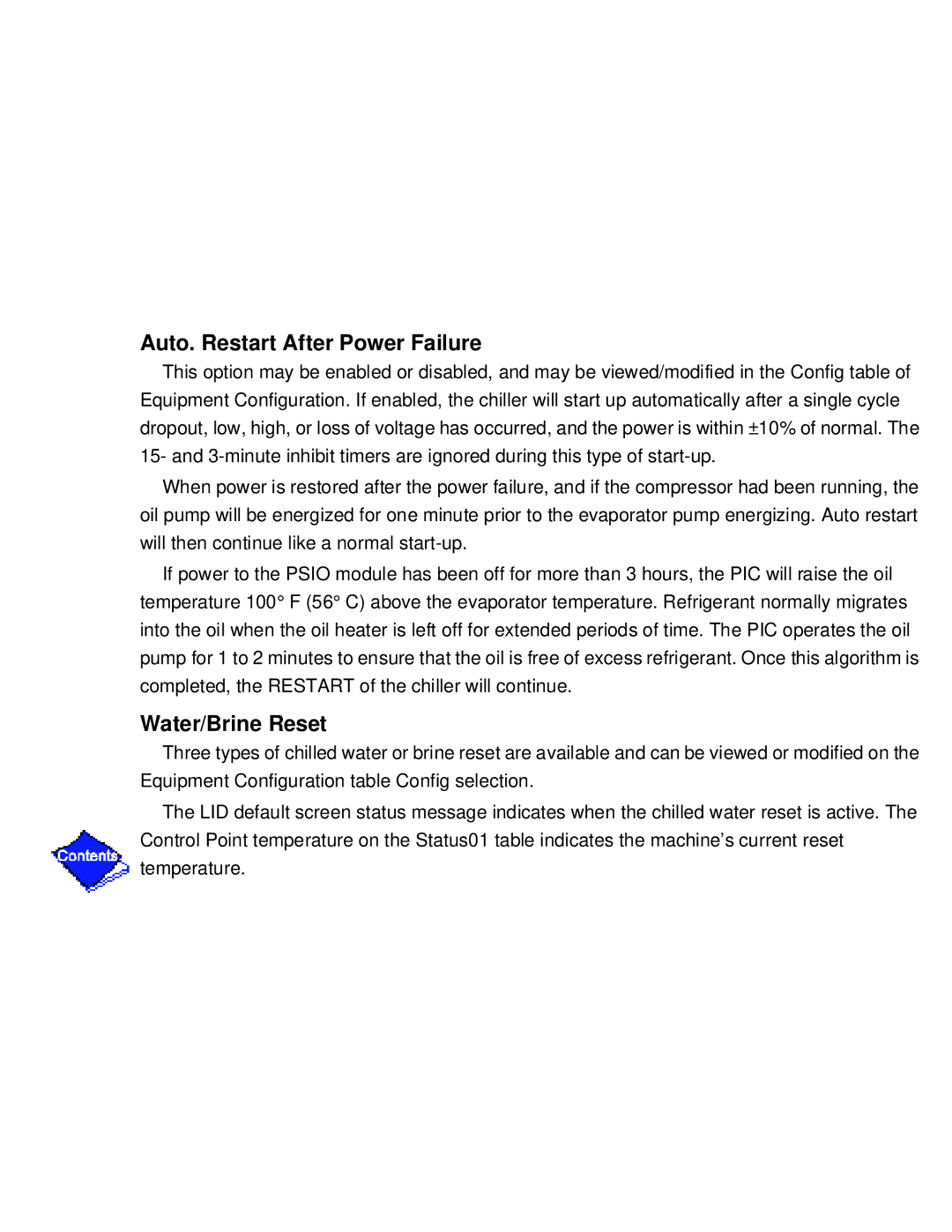 Carrier PC211 specifications Auto. Restart After Power Failure 