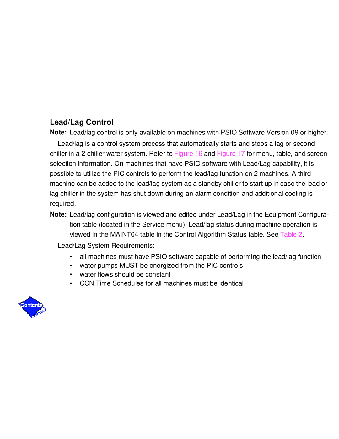 Carrier PC211 specifications Lead/Lag Control 