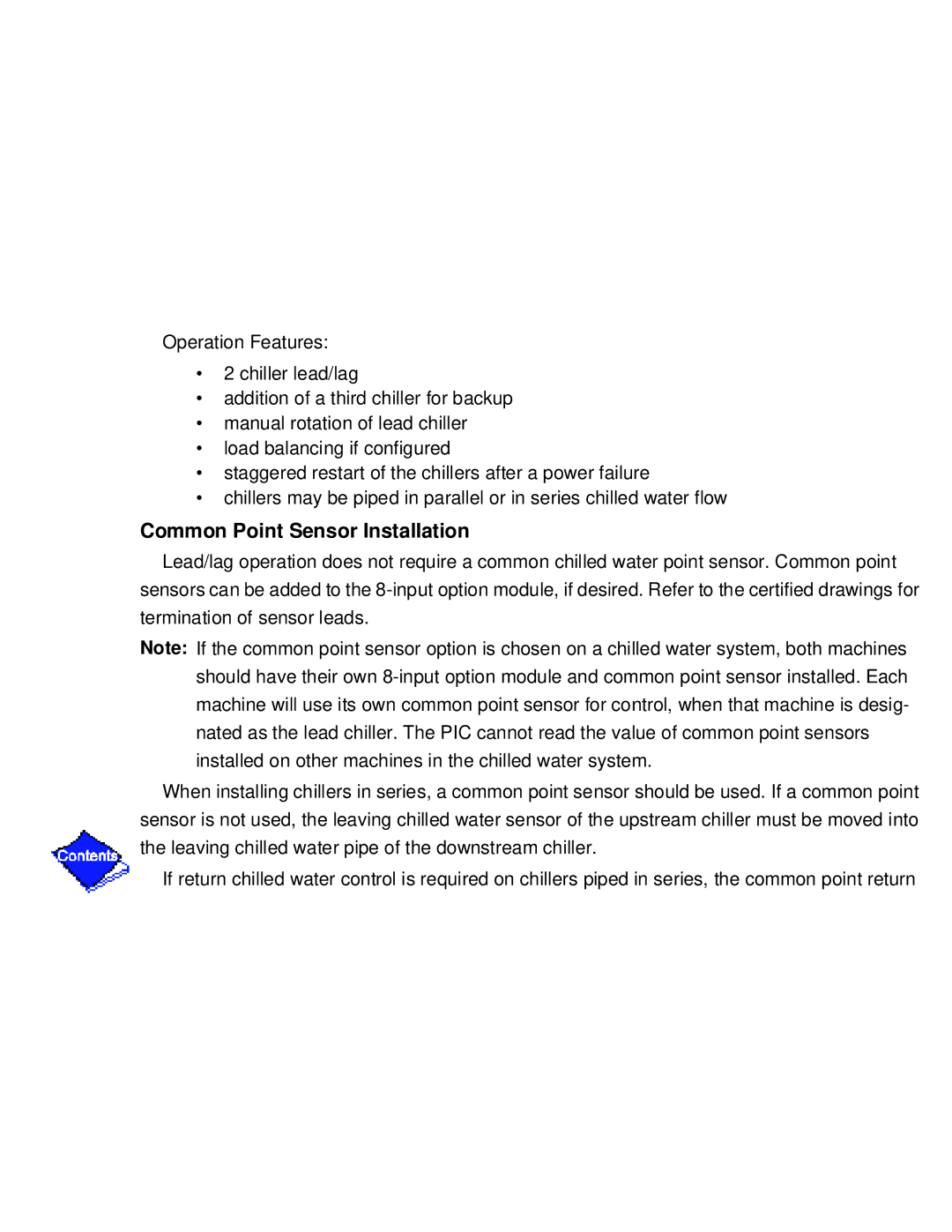 Carrier PC211 specifications Common Point Sensor Installation 