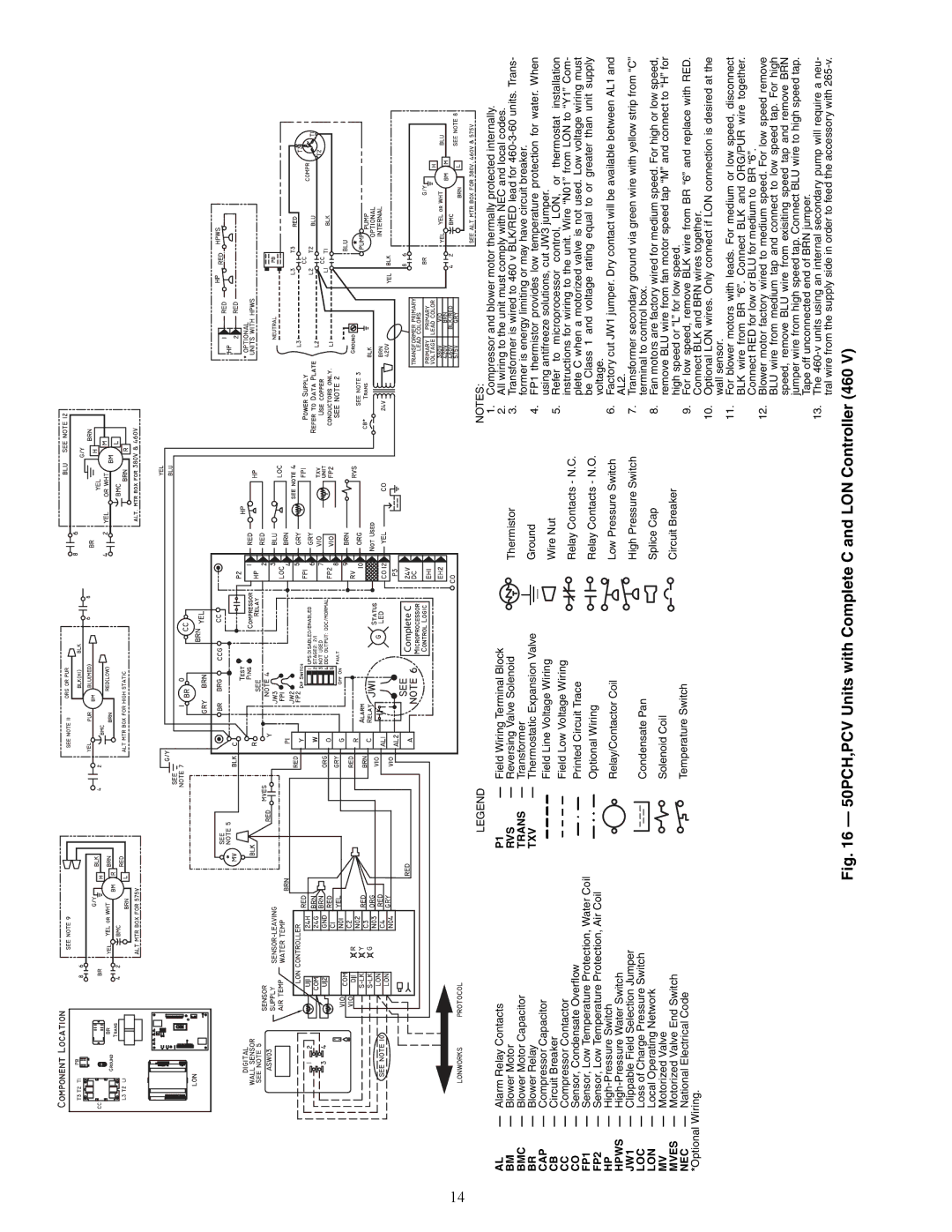 Carrier PCV015-060 specifications A50-8493, Loss of Charge Pressure Switch Condensate Pan, Lon 