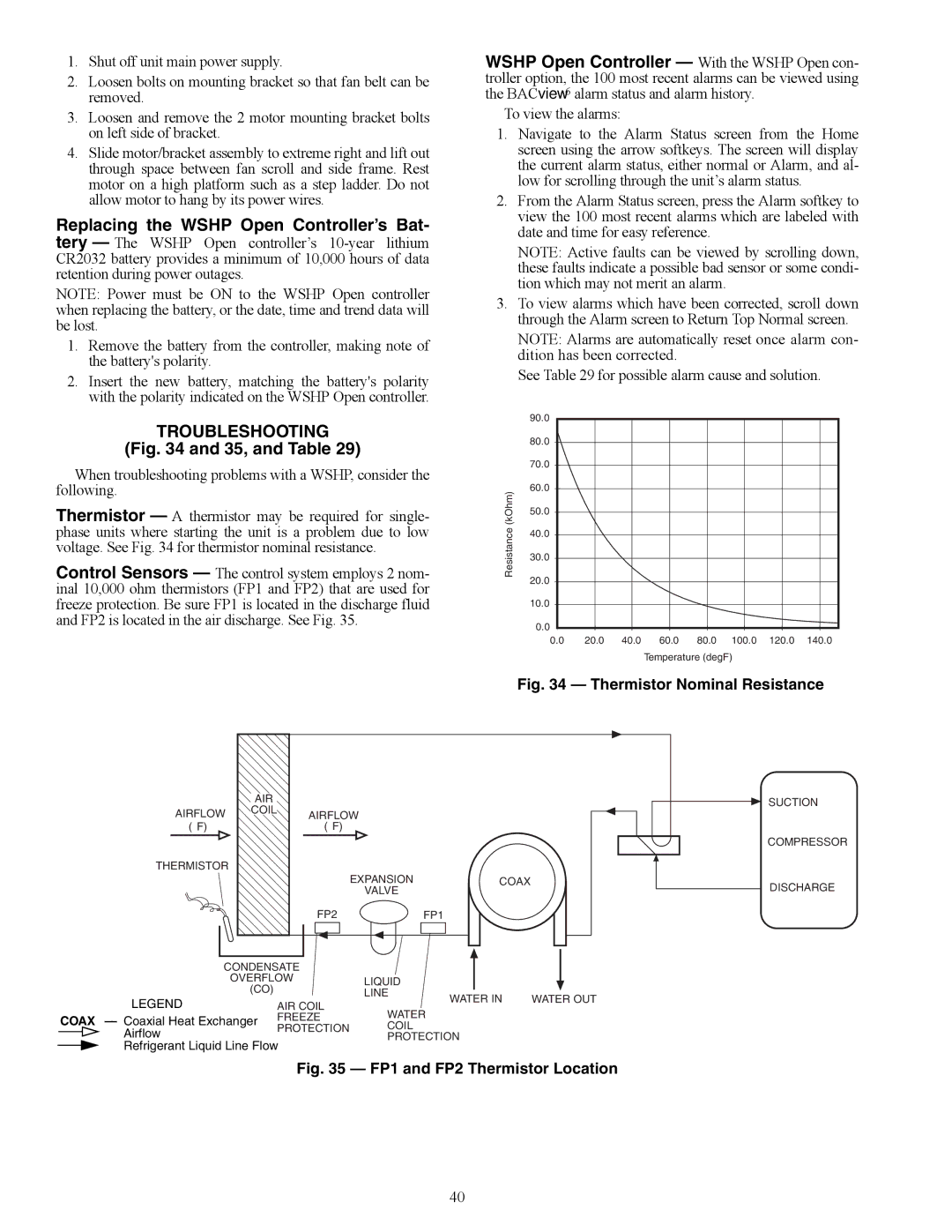 Carrier PCV015-060 specifications Replacing the Wshp Open Controller’s Bat, Troubleshooting, A50-8163 