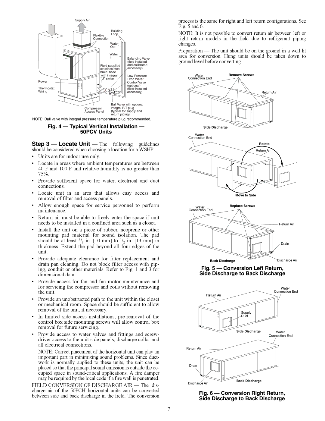 Carrier PCV015-060 specifications Typical Vertical Installation 50PCV Units 