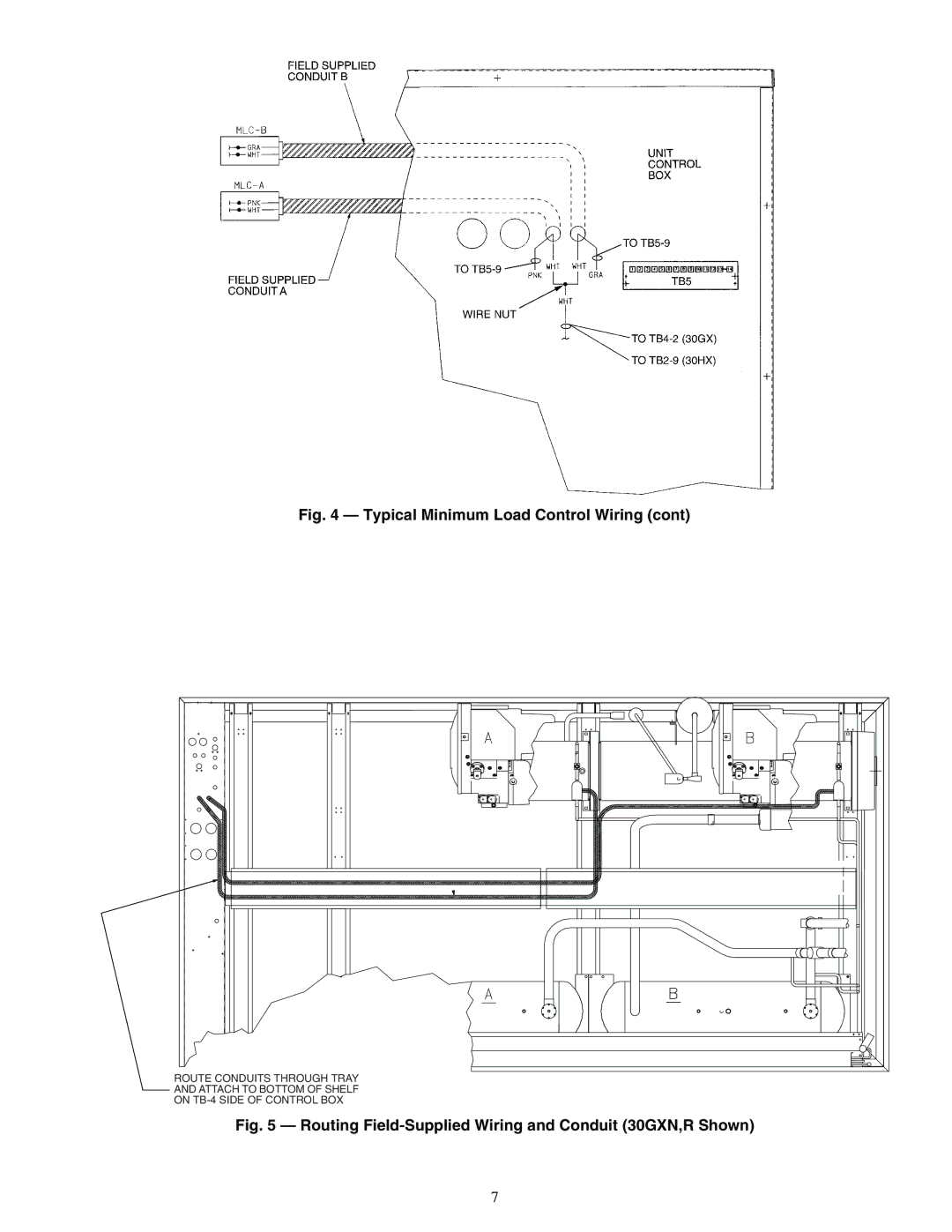 Carrier R080-528 installation instructions Routing Field-Supplied Wiring and Conduit 30GXN,R Shown 