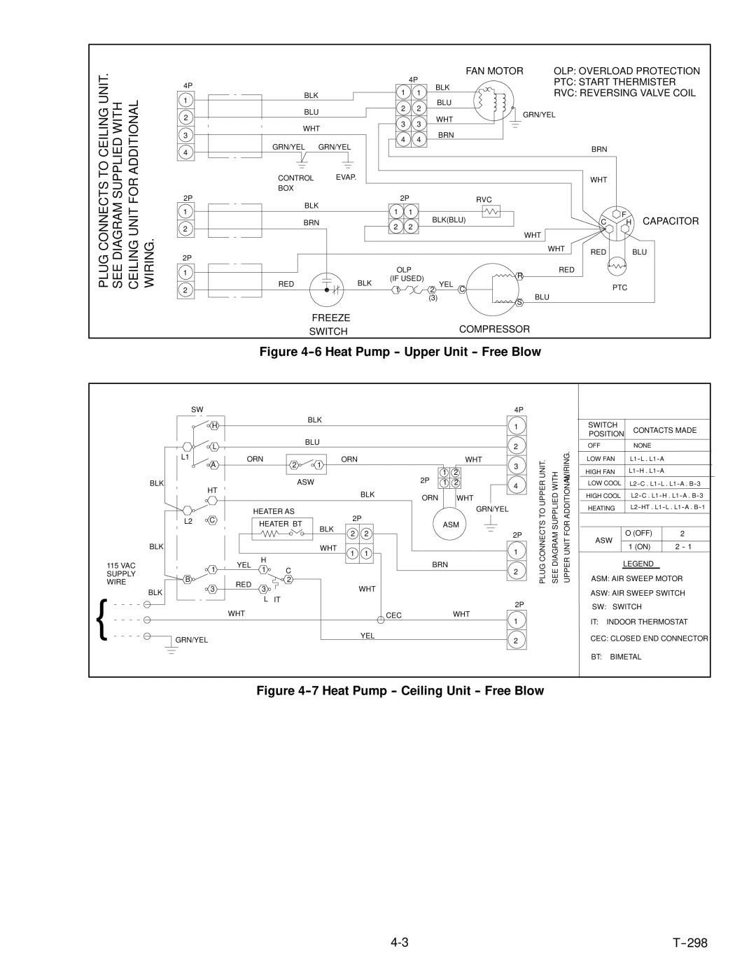 Carrier T--298 service manual Heat Pump -- Ceiling Unit -- Free Blow 