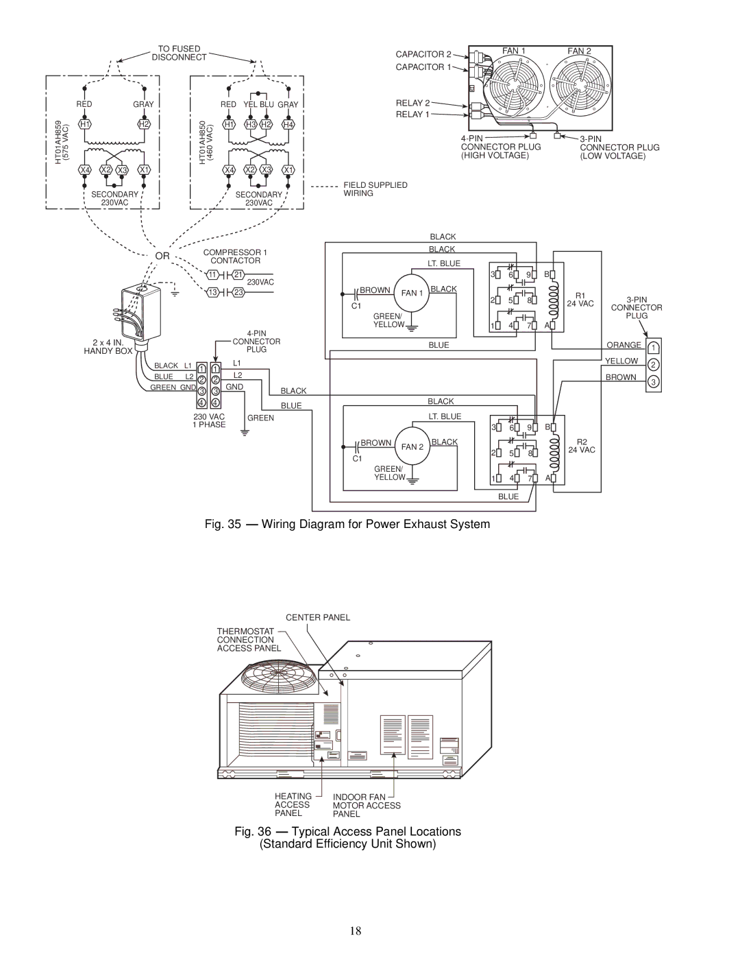 Carrier 48TJD, TJF004, TJF005-007, 48TJE specifications Wiring Diagram for Power Exhaust System 