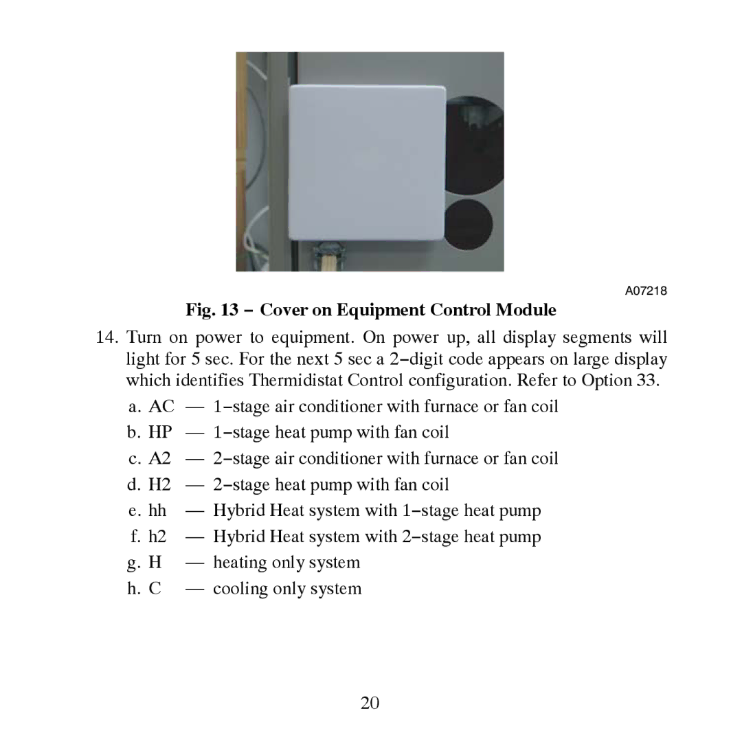 Carrier TP-PRH-A, TP-NRH-A installation instructions Cover on Equipment Control Module 