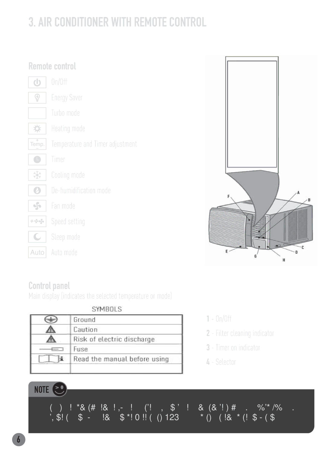 Carrier ZC manual AIR Conditioner with Remote Control, Temperature and Timer adjustment Timer 