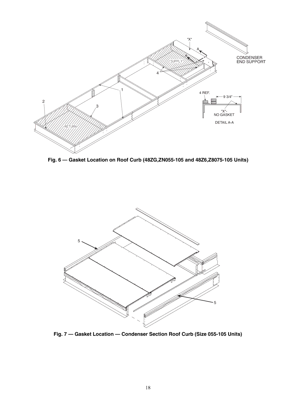 Carrier ZN030-105, ZW, Z6, 48ZT, Z8075-105, 48ZG installation instructions Condenser END Support 