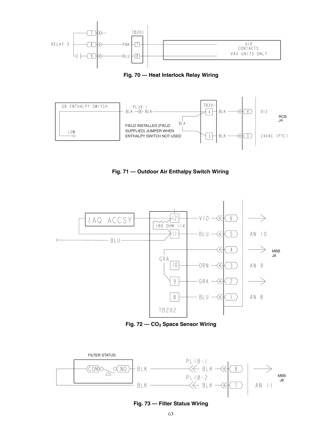 Carrier 48ZT, ZN030-105, ZW, Z6, Z8075-105, 48ZG installation instructions Heat Interlock Relay Wiring 