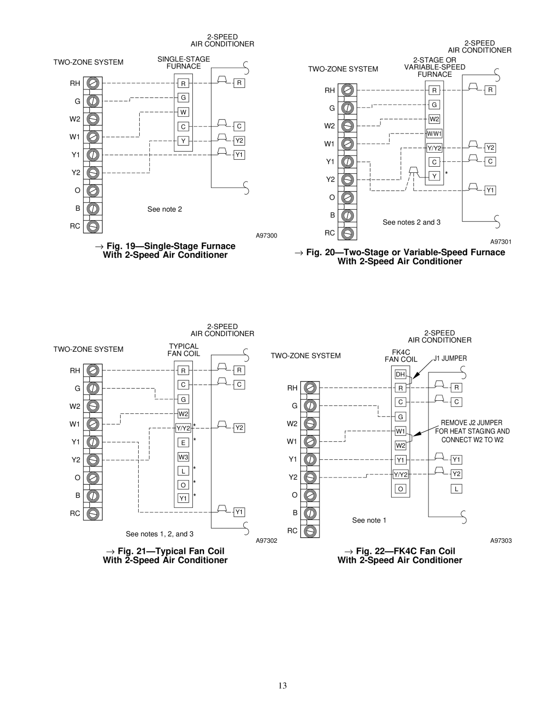 Carrier ZONEKIT2ZCAR instruction manual → ÐSingle-Stage Furnace With 2-Speed Air Conditioner 