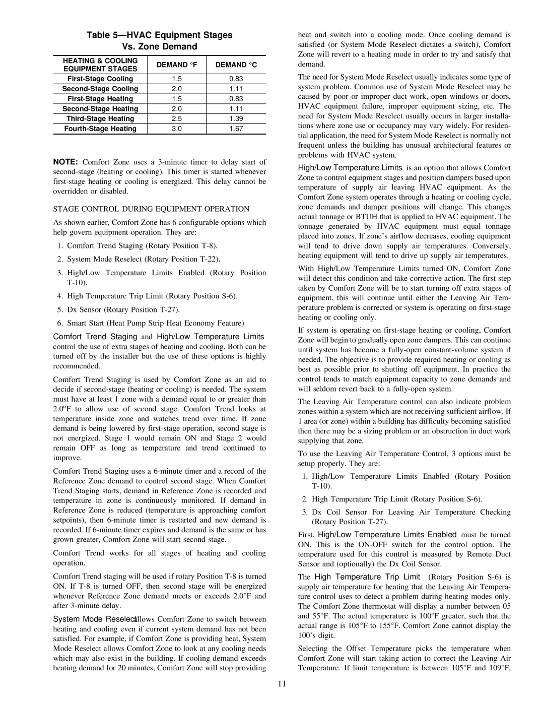 Carrier ZONEKIT4ZCAR instruction manual Ðhvac Equipment Stages Vs. Zone Demand, Stage Control During Equipment Operation 