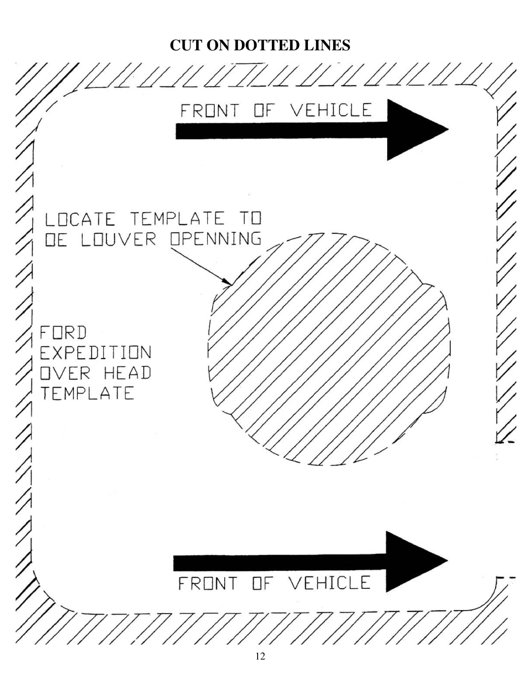 Carson Optical 1181280, 1181281 installation instructions CUT on Dotted Lines 