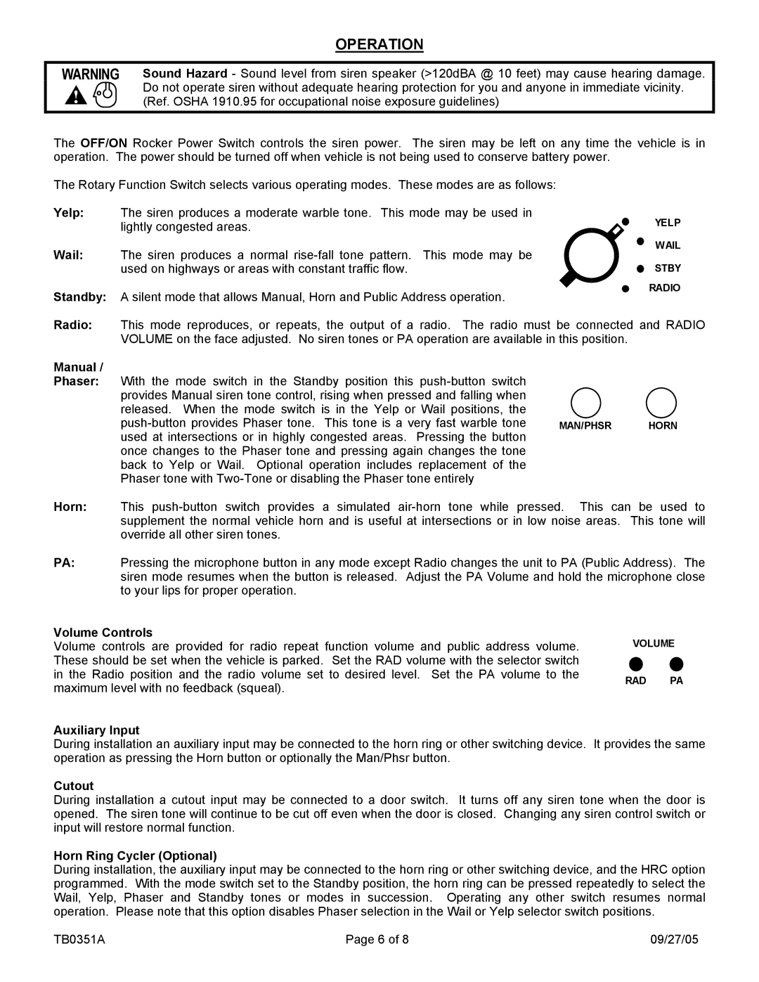 Carson SA-500-01 28V, SA-500-01 14V manual Operation 