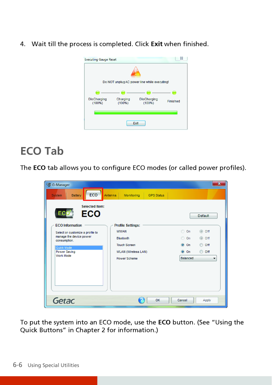 Carvin S400 manual ECO Tab 