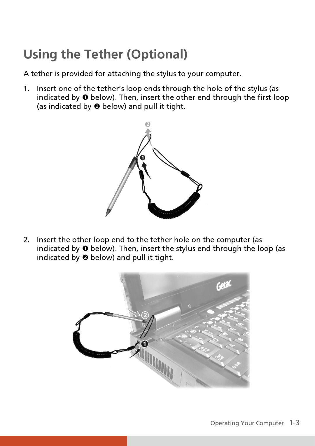 Carvin S400 manual Using the Tether Optional 