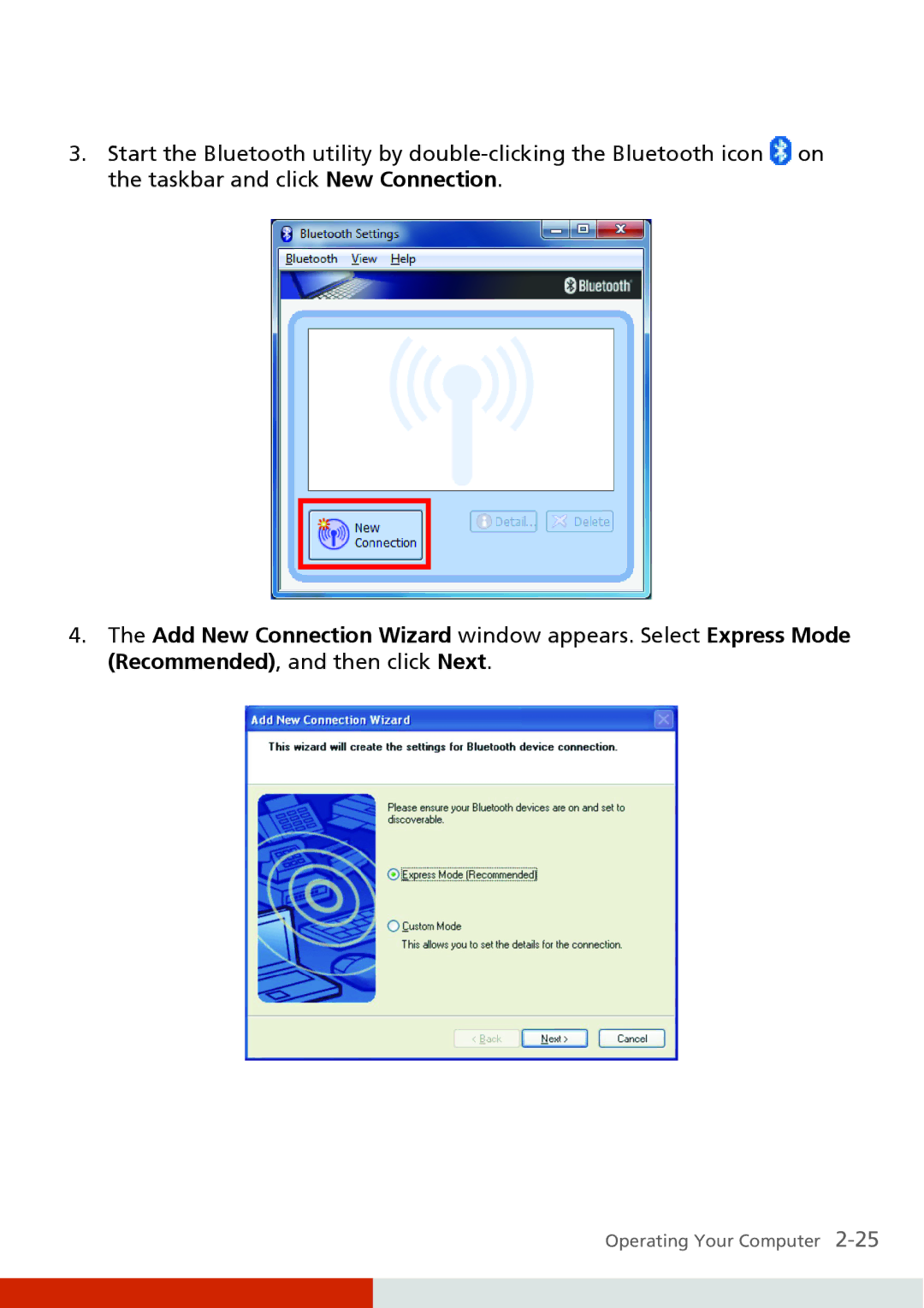 Carvin S400 manual Operating Your Computer 