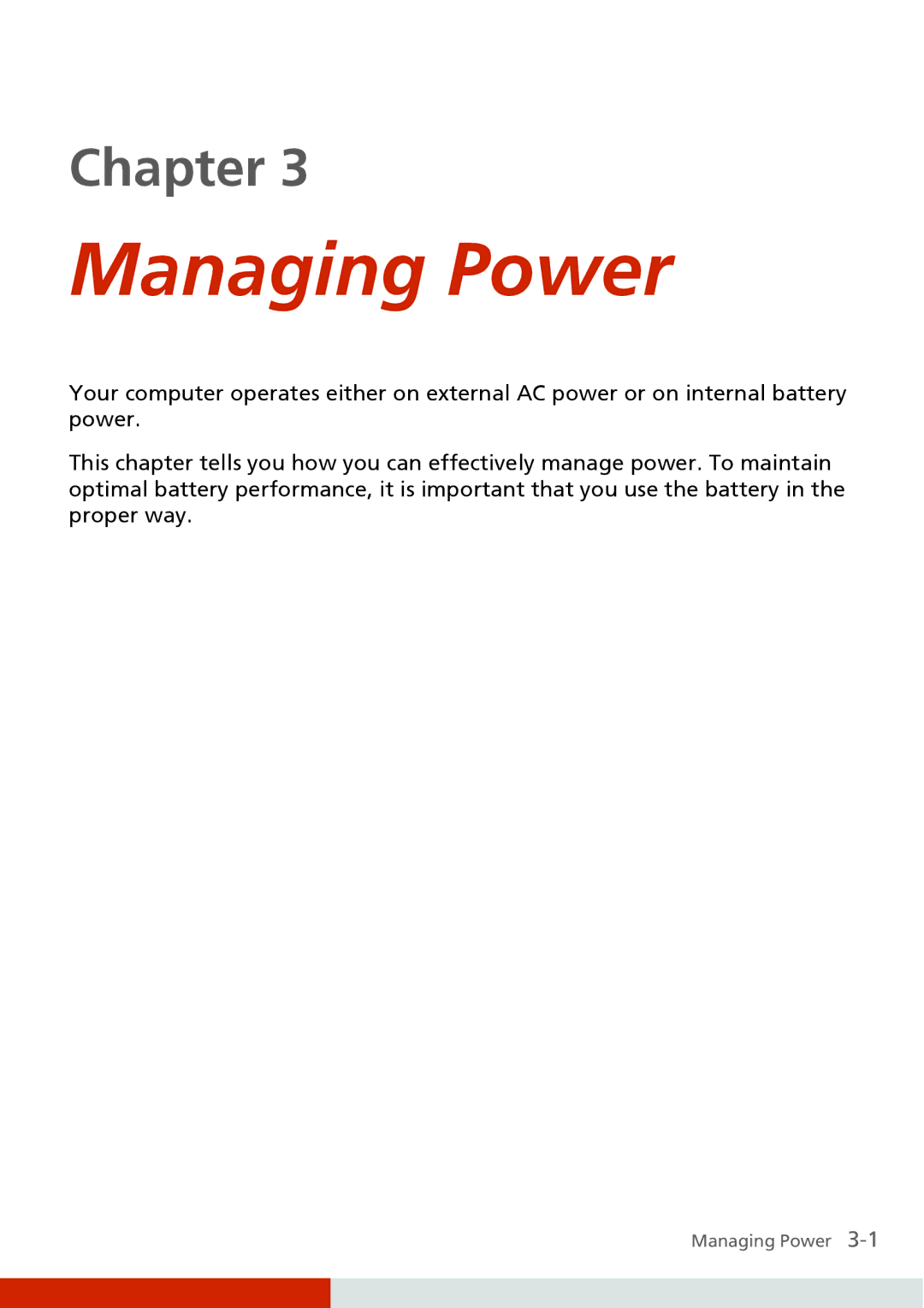 Carvin S400 manual Managing Power 