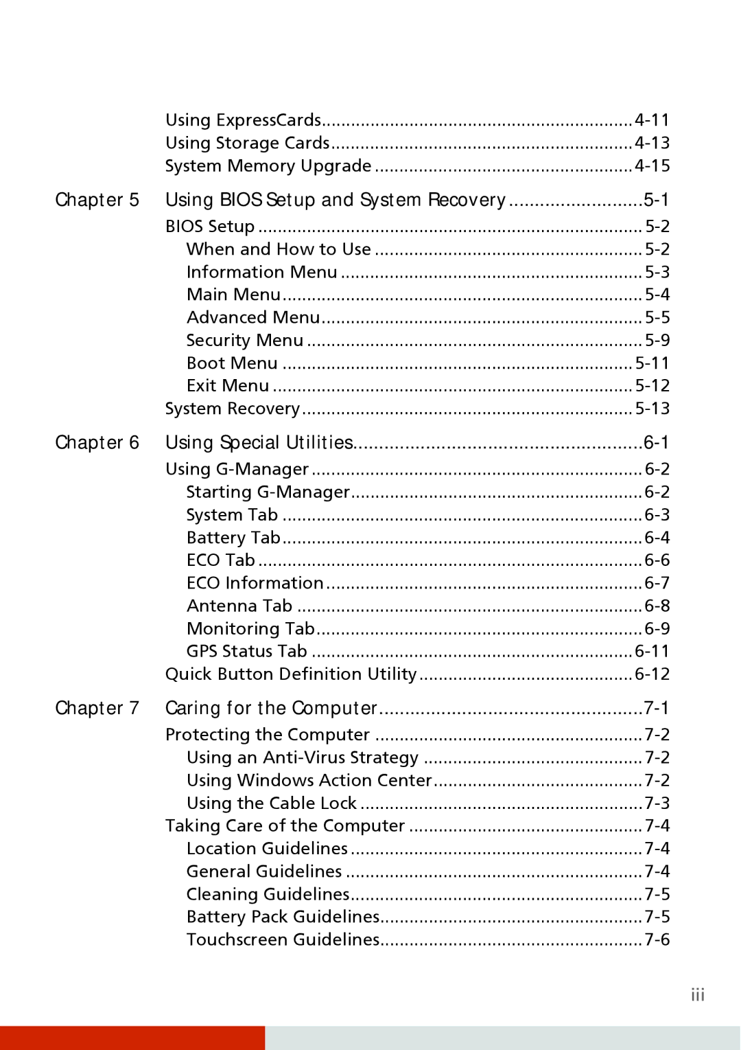 Carvin S400 manual Using Bios Setup and System Recovery, Using Special Utilities, Caring for the Computer 