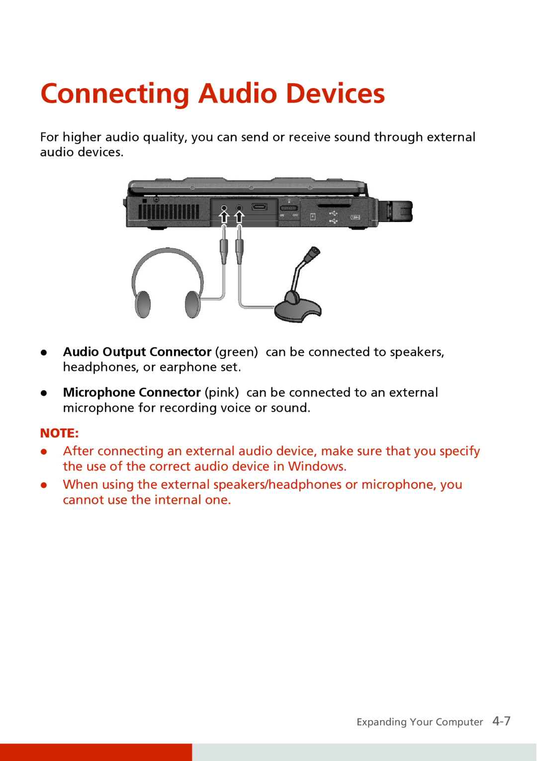 Carvin S400 manual Connecting Audio Devices 