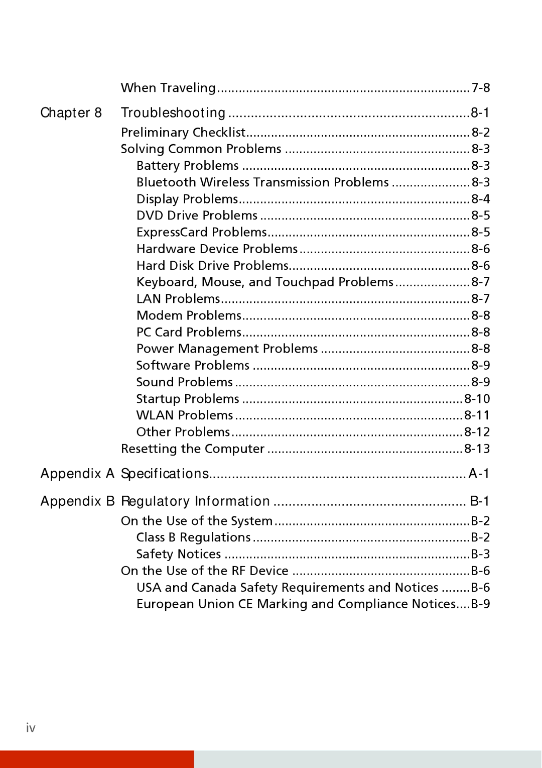 Carvin S400 manual Troubleshooting, Appendix B Regulatory Information 