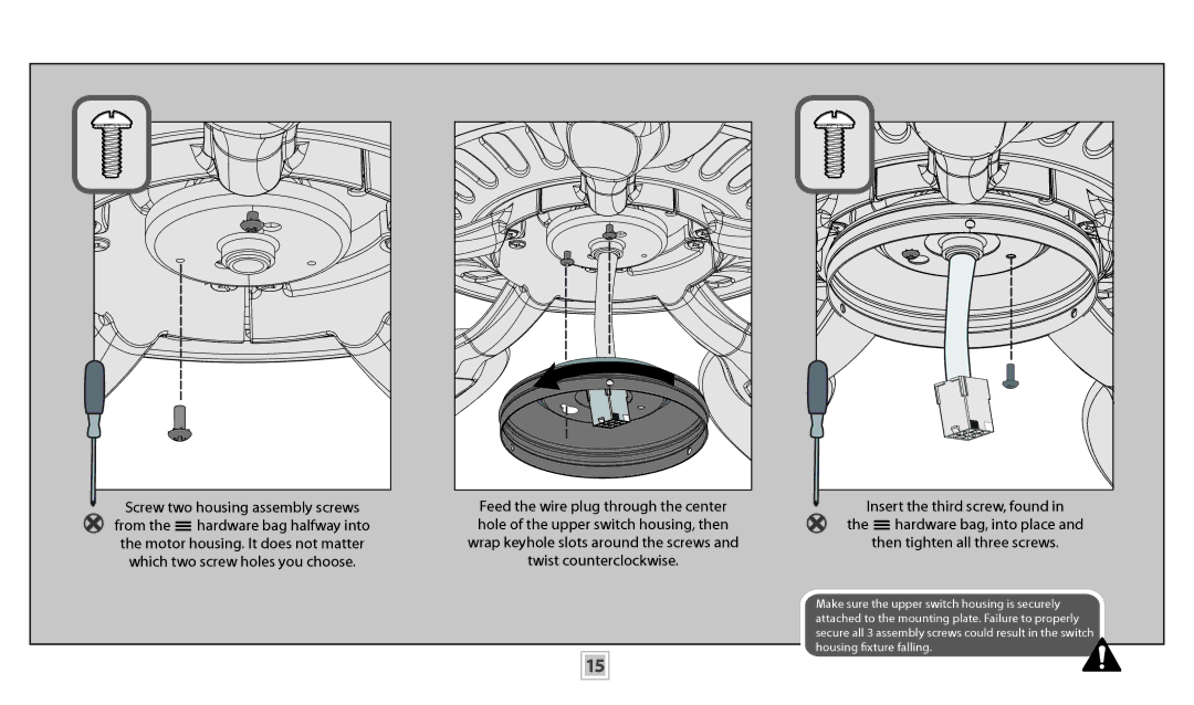 Casablanca Fan Company 55035, 55036 operation manual Switch Housing 