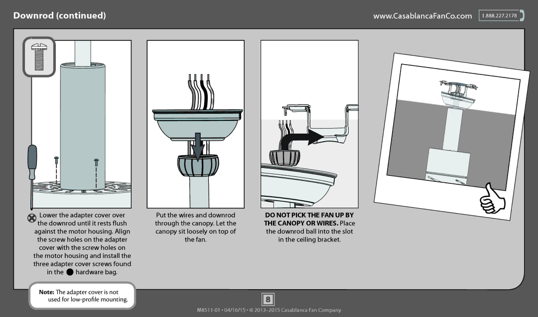 Casablanca Fan Company 59068, 59070, 59069 operation manual Fan 