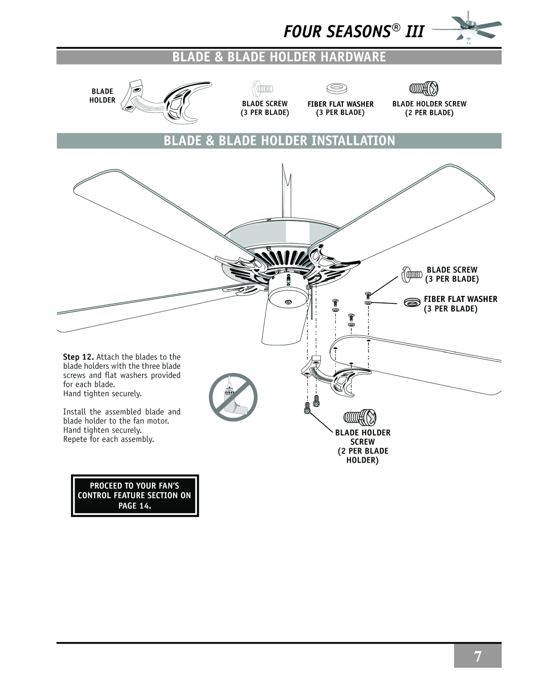 Casablanca Fan Company 84GxxD warranty Four Seasons, Fiber Flat Washer 