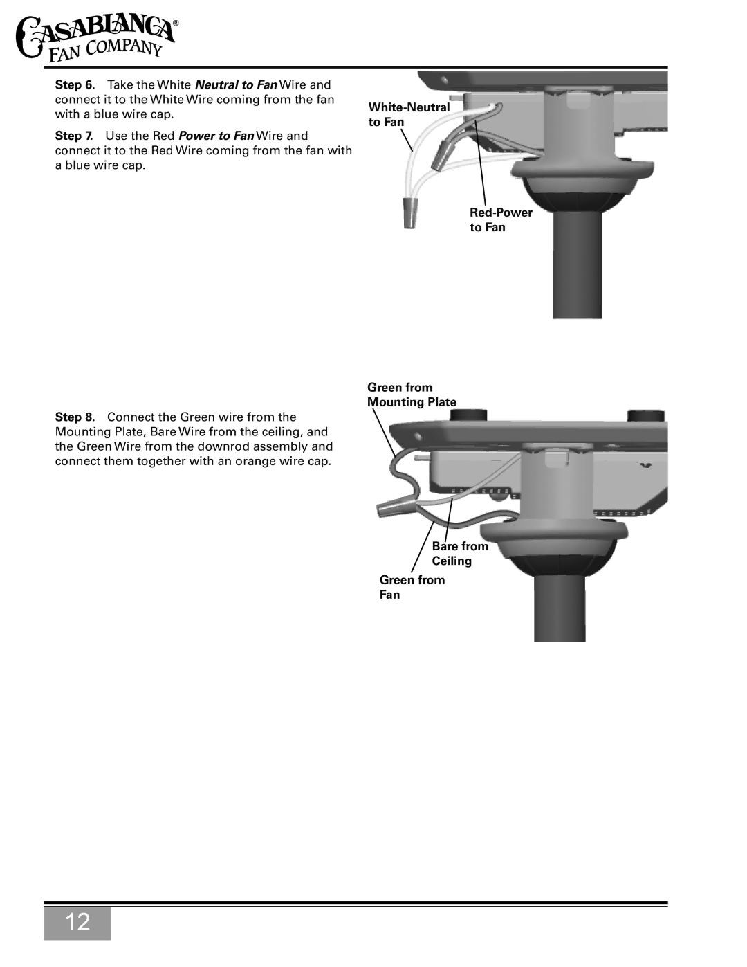 Casablanca Fan Company C15G624L owner manual 