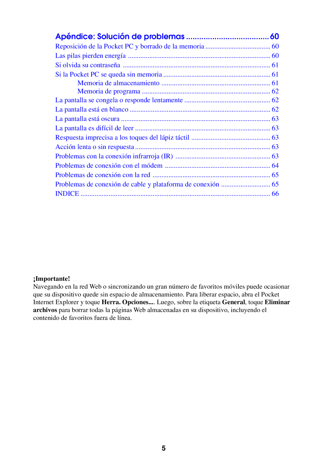 Casio 2002 manual Apéndice Solución de problemas 