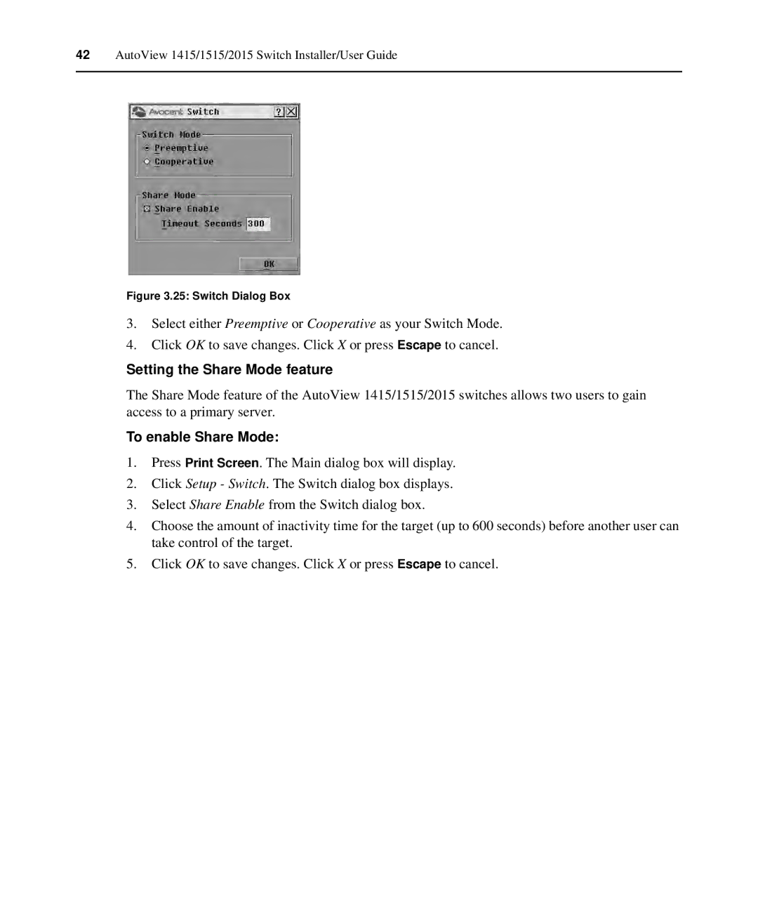 Casio 2015 manual Setting the Share Mode feature, To enable Share Mode 