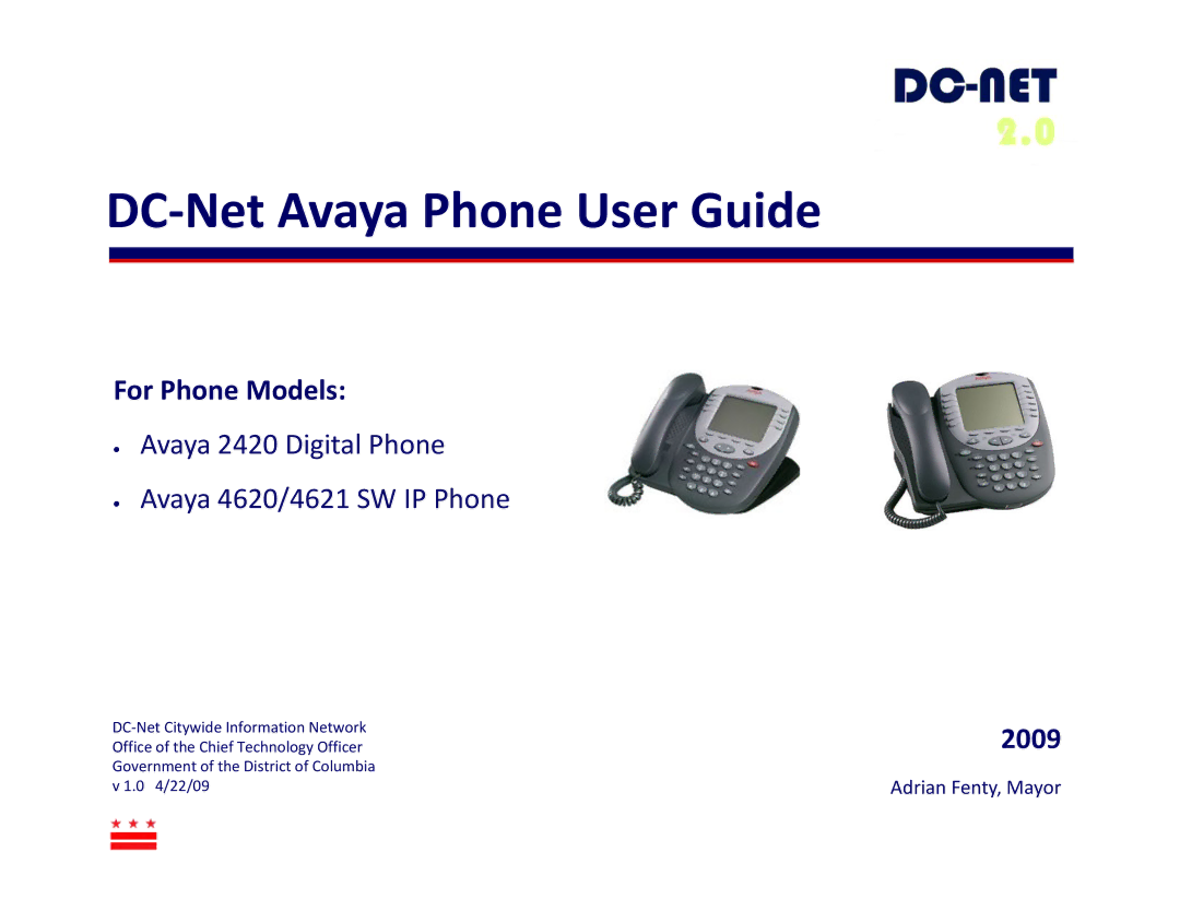 Casio 2420 manual DC-Net Avaya Phone User Guide 