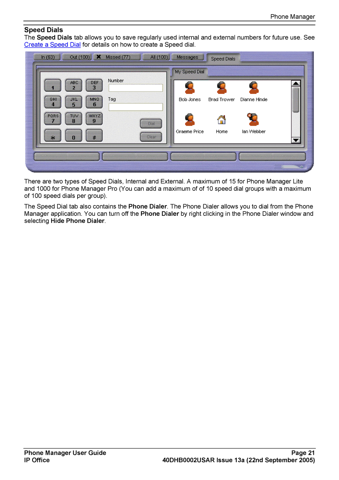 Casio 40DHB0002USAR manual Speed Dials 