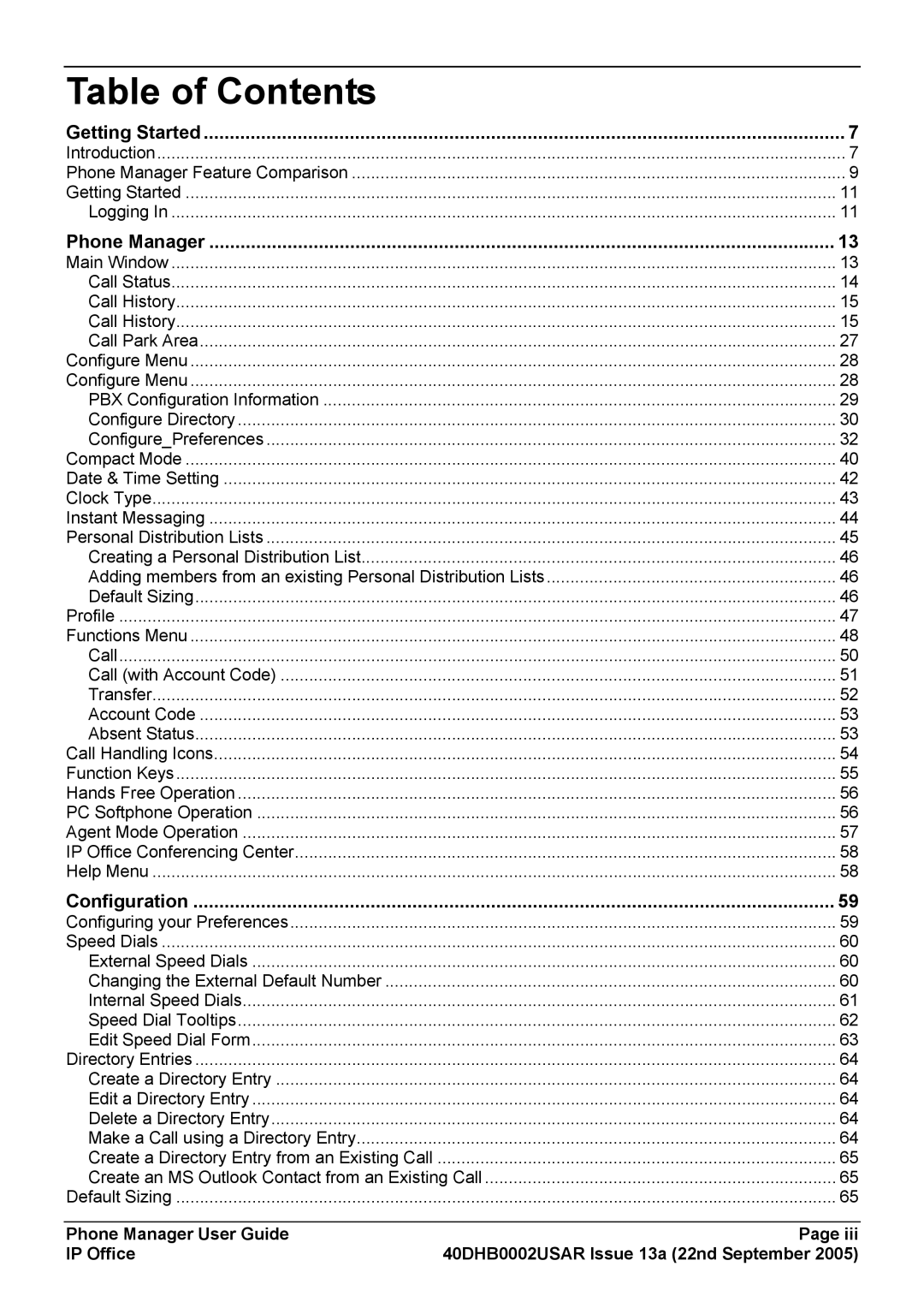 Casio 40DHB0002USAR manual Table of Contents 