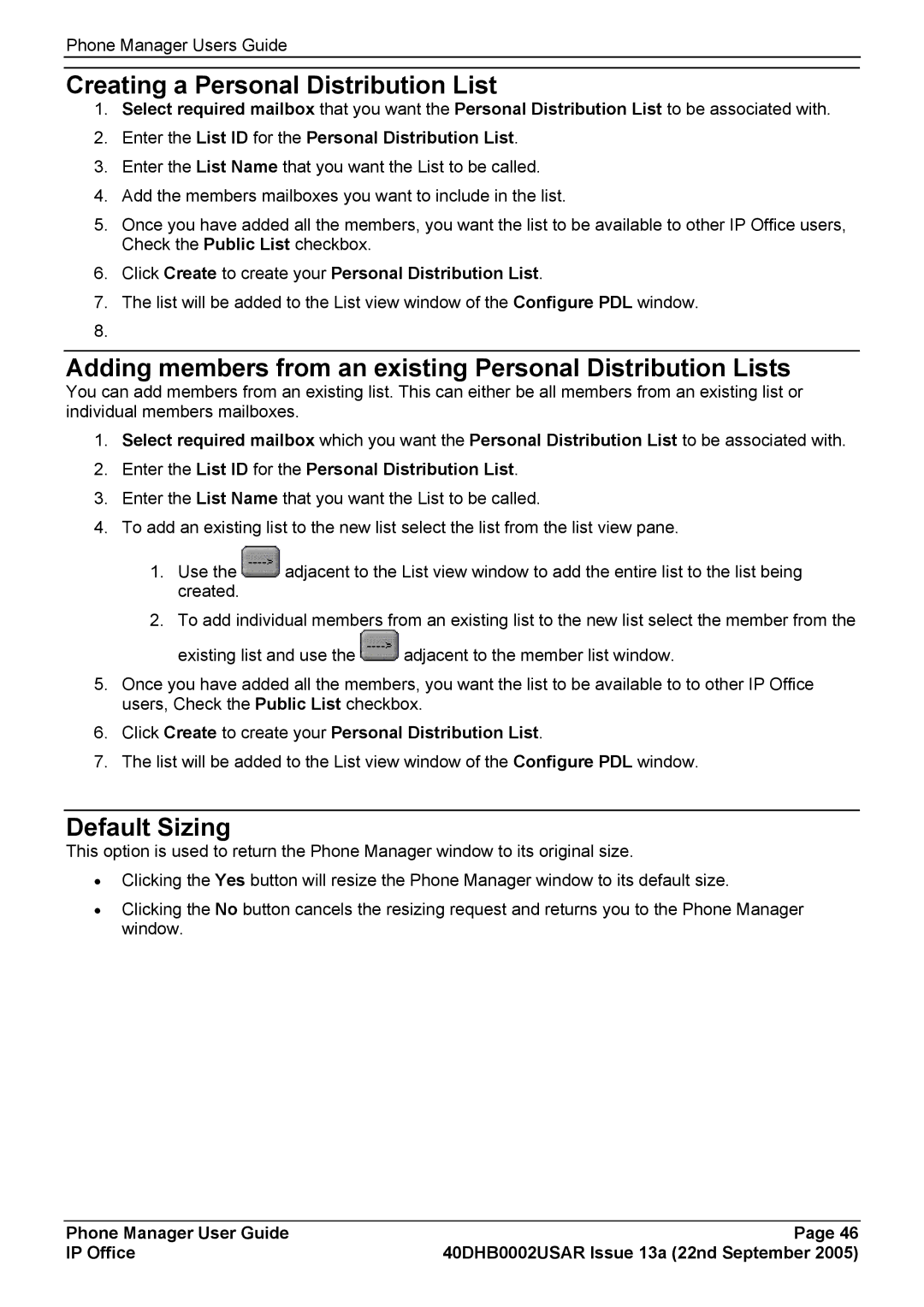 Casio 40DHB0002USAR Creating a Personal Distribution List, Adding members from an existing Personal Distribution Lists 