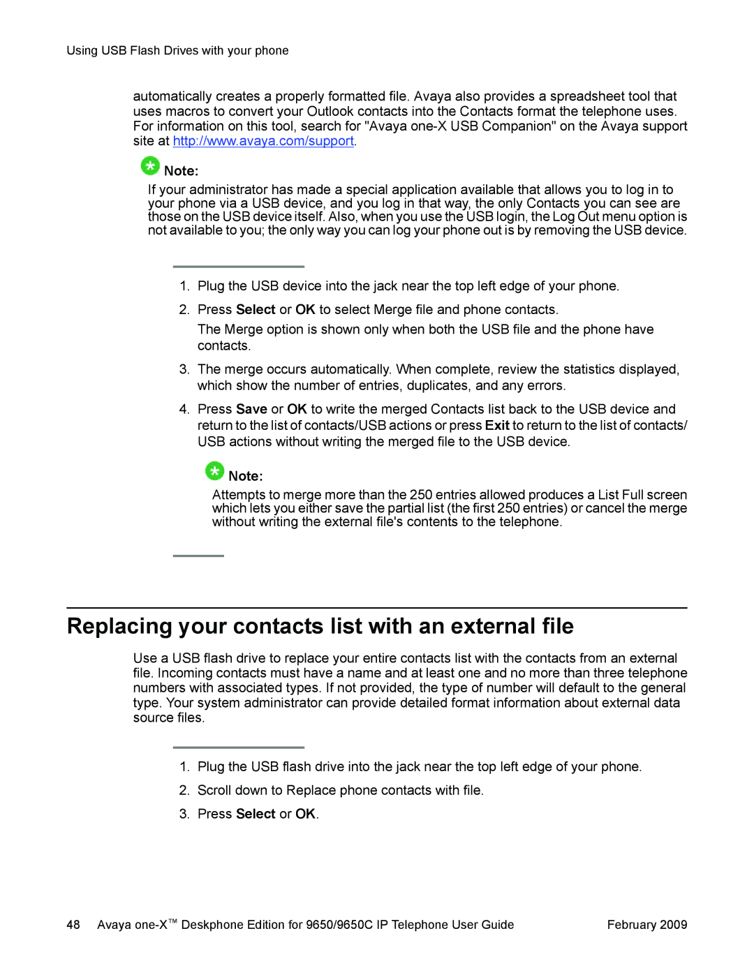 Casio 9650 manual Replacing your contacts list with an external file 