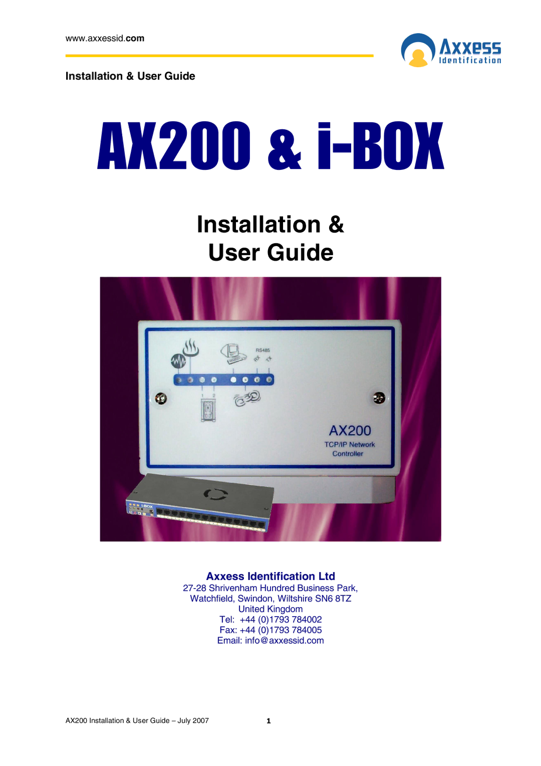 Casio manual AX200 & i-BOX 