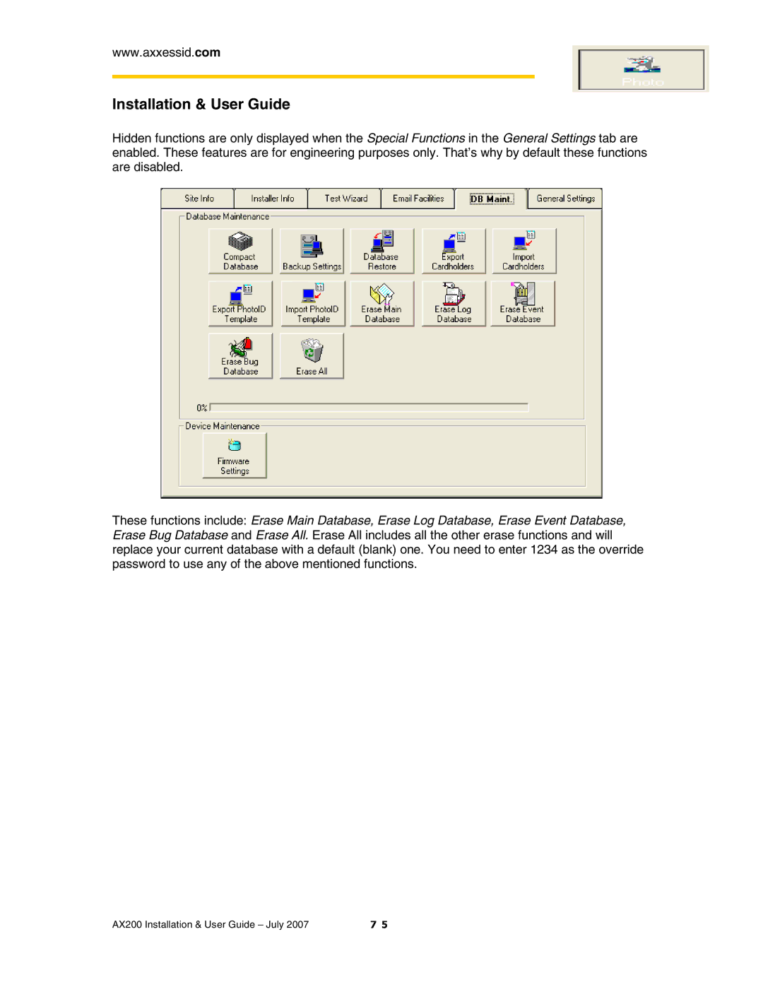 Casio AX200 manual Installation & User Guide 