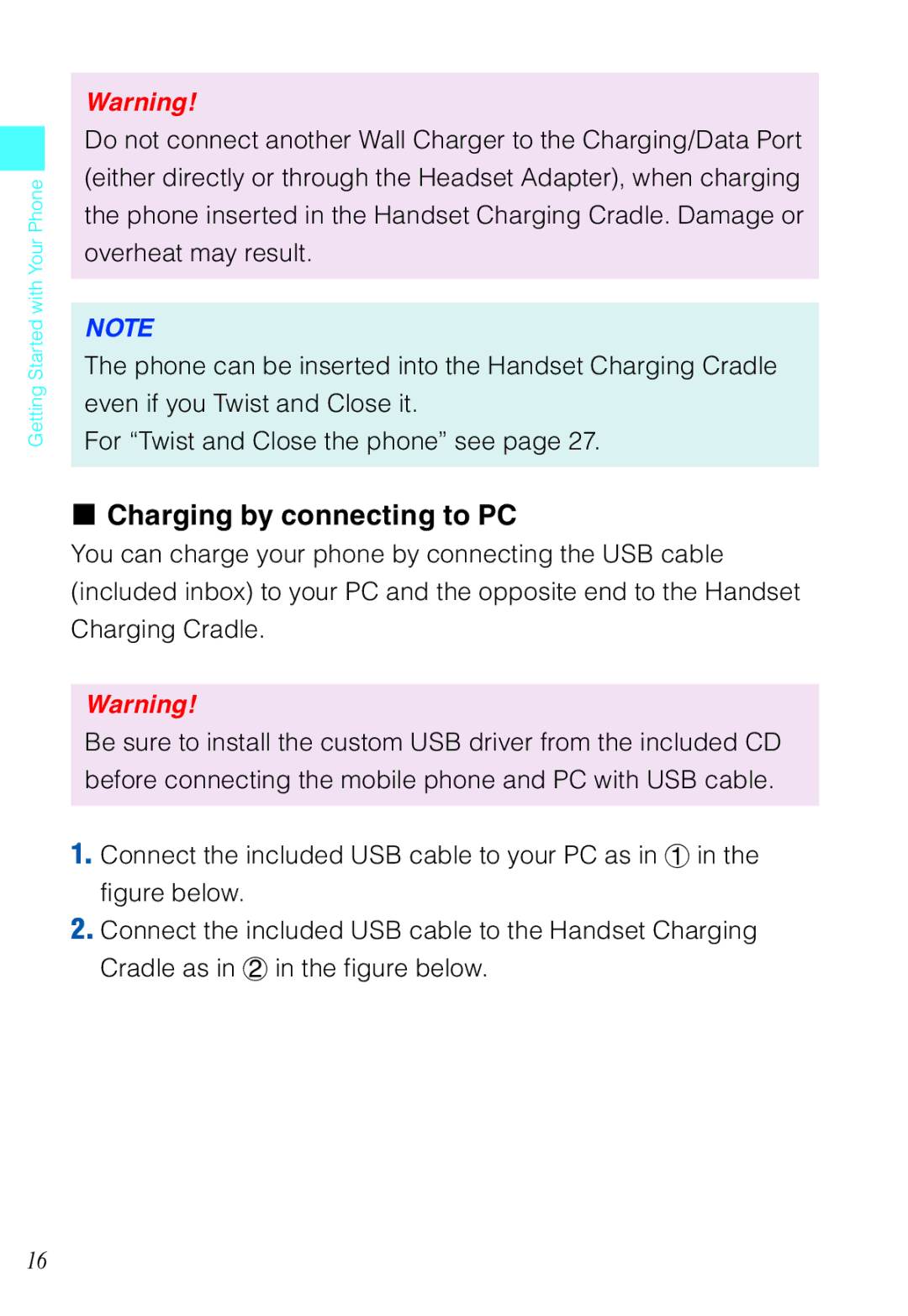 Casio C721 manual Charging by connecting to PC 