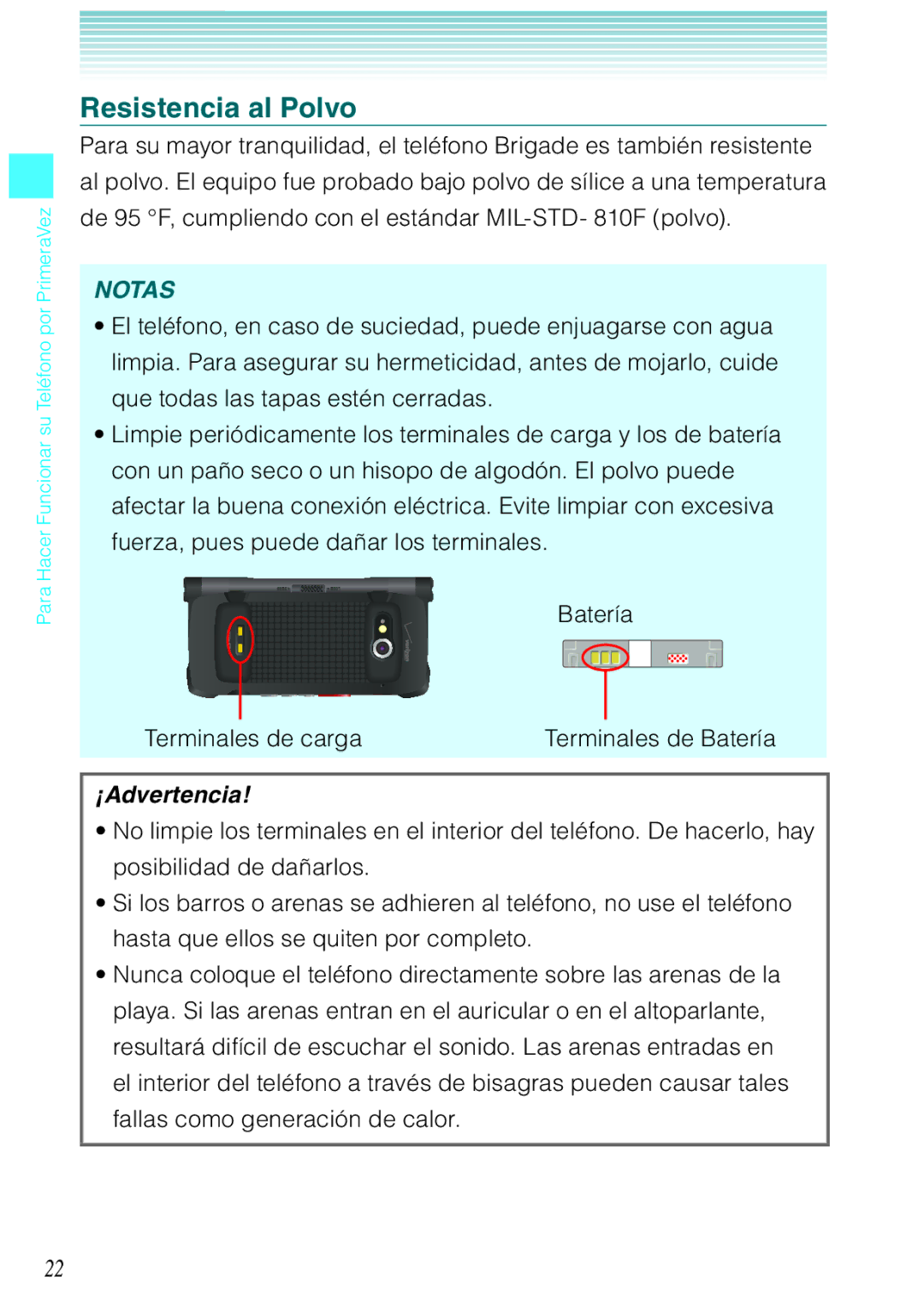 Casio C731 manual Resistencia al Polvo 