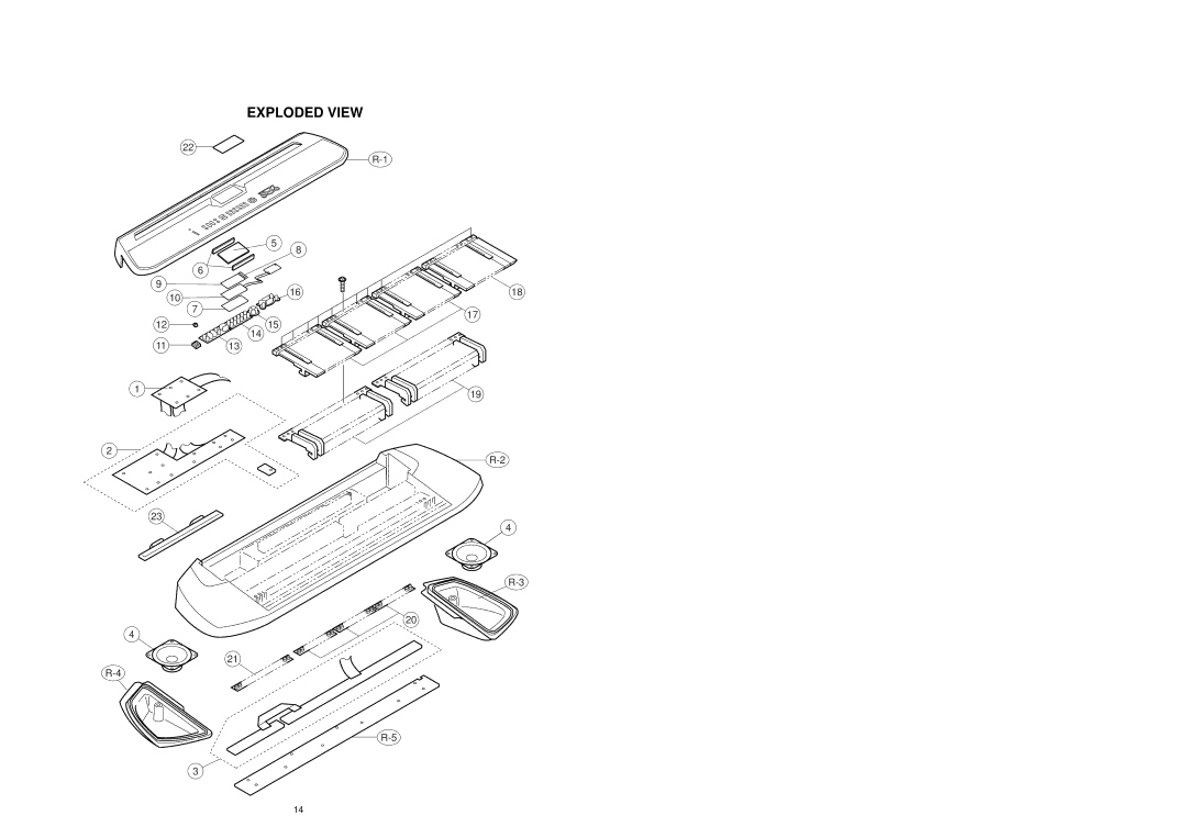 Casio casio electronic keyboard manual Exploded View 