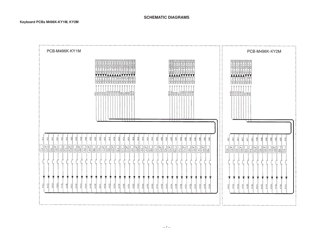 Casio CTK-100 manual Schematic Diagrams 