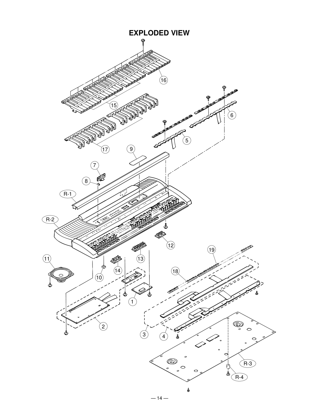 Casio CTK-220L manual Exploded View 