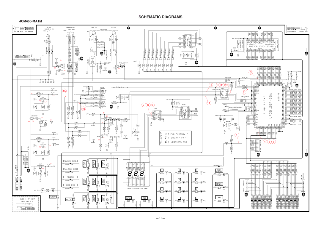 Casio CTK-530 manual Schematic Diagrams 