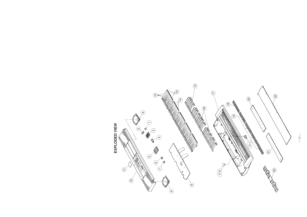 Casio CTK-530 manual Exploded View 