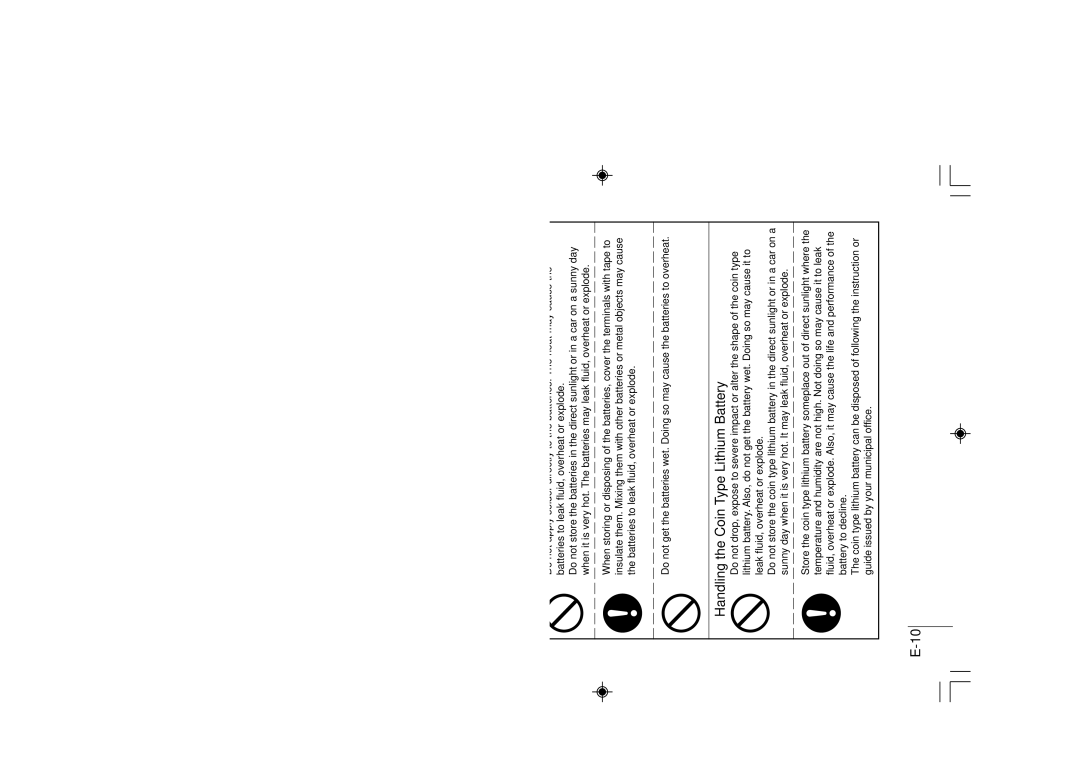 Casio DT-930 manual Handling Alkaline Batteries 